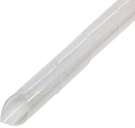Lumonic guaina per cavi a spirale trasparente 5m I Banda a spirale da 8mm per cavi con diametro da 6 a 60mm I Protezione per guaine flessibili per uso
