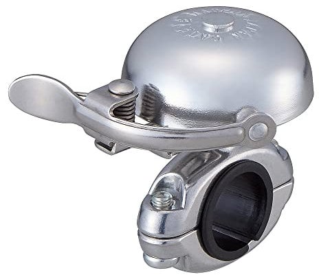CatEye OH-2300A Hibiki-Aluminiumklingel, Silber: leicht, laut, poliertes Silber