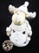 schenken und wohnen Windlicht Winterfigur Elch-Winterzeit braun/Silber, ca. 37 cm