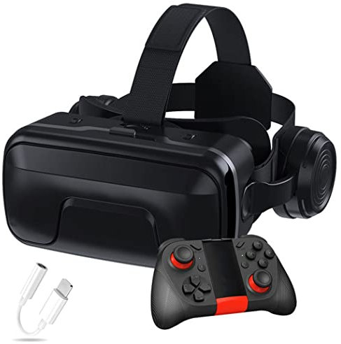 VR Glasses, Virtual Reality Headset, VR Headsets Support Android and IOS, Bluetooth Connection for iPhone 13 Pro Max/13 Pro/13/12/11, for Samsung Galaxy S21, Huawei, Xiaomi ( Color : B , Size : Ios )