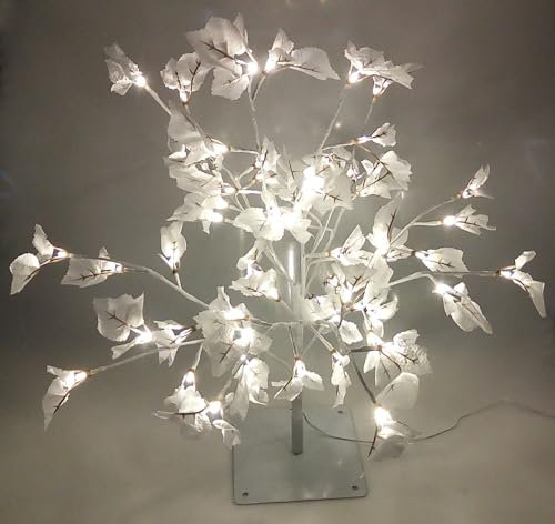 BURI Arbre lumineux LED 120 cm - Décoration de jardin - Blanc chaud
