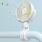 JISULIFE Stroller Fan, 4000mAh Flexible Tripod Fan, Mini Baby Fan Battery Operated, Personal Desk Fan with 4 Speeds, 720°Rotatable, Portable Fan for Cribs, Carseat, Golf Cart, Treadmill,Table-White