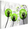 Estika Leinwand bilder - Pusteblume Grün - 120x80 cm, 1 teilige kunstdruck - Wandbilder wohnzimmer, schlafzimmer, Moderne wanddeko, Bild auf leinwand - Blumen bilder - 4158A_1B