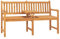 vidaXL Teak Massiv Gartenbank 3-Sitzer mit Tisch Klapptisch Sitzbank Parkbank Holzbank Massivholzbank Bank Gartenmöbel Terrassenbank Balkonbank 150cm