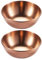 UPKOCH Lot de 2 Bols en Cuivre pour Sauce, Mini Soucoupes en Métal pour Sushis, Plongée, Apéritifs, Vaisselle (Or Rose)
