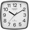 Compacted MSF Signal Radio Controlled Square Cased Quartz Wall Clock (Grey)