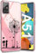 Croazhi Handyhülle für Samsung Galaxy A51 5G Hülle, Transparent Dünn Silikon Blumen Muster, Galaxy A51 Schutzhülle 360 Grad Bumper Stoßfest für Samsung A51 Handyhüllen Case Cover