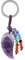 KYEYGWO Amethyst Heilung Kristall Engelsflügel Schlüsselanhänger für Unisex, 7 Chakra Stein Schlüsselring Deko Heilstein Flügel Taschenanhänger Glücksbringer Anhänger für Schlüsselband