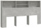 vidaXL Bett Kopfteil mit Ablagen Kopfteil-Regal Wand-Kopfteil Bücherregal-Kopfteil Betthaupt Bettkopfteil Schlafzimmer Betongrau 180x19x103,5cm