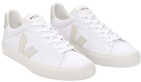 Veja Herren Campo Sneaker, Schwarz, Weiß/Pierre, 43 EU