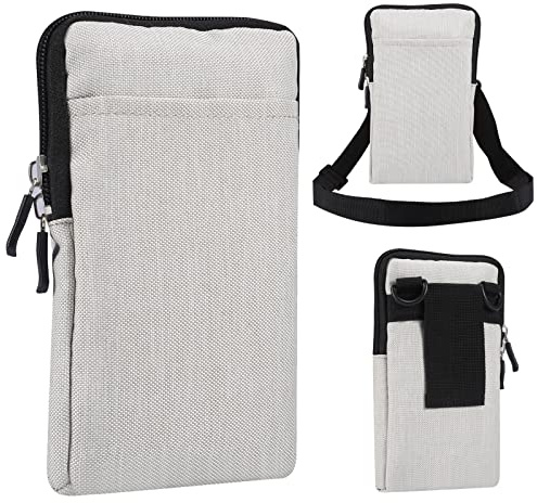 Handytasche zum Umhängen Schwarz, Handy Gürteltasche Herren Klein, Multifunktional Umhängetaschen Schultertasche Universal Smartphone Hüfttasche Brieftasche mit Gürtelschlaufe für Handy unter 6.9 Zoll
