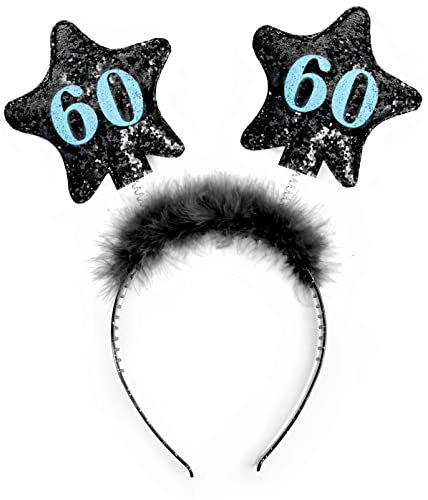 Libetui Haarreif 60. Geburtstag Frau Stirnband Geschenk 60 Geburtstag Frauen Krone Stern