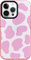 CEOKOK Kompatibel für iPhone 14 Pro Max Hülle Kuh Druck Rosa Niedlich Klar mit Design Weiches Silikon TPU Cool Ästhetisch Schutz Robust Entzückend für Frauen Mädchen Handyhülle Cover für iPhone 14