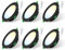 ALUSSO LIGHTING LED Einbaustrahler 230V,5W Einbaustrahler Led Dimmbar 400 Lumen,3CCT 3000K 4000K 6500K Deckenspots,IP44 Deckenstrahler für Badezimmer,Küche, 6er Set,Schwarz