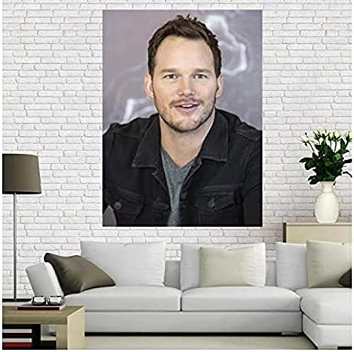 Poster Chris Pratt Schauspieler Star Poster Porträt Bilder Poster Und Drucke Leinwand Malerei Kunst Wand Home Decor 50X70Cm Kein Rahmen