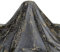 FINGERINSPIRE Schwarzer Spinnennetz Stoff 100x150 cm Goldfarbener Netzstoff für Halloween Hexen Bastel Kostüm Schleier Hut Schneiderei Stretch Stoff Party