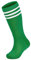 Zando Unisex Fußball Socken Kinder Sportsocken Tennissocken Baumwolle Kniestrümpfe für Jungen und Mädchen 3-6 Jahre Grün Weißer