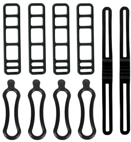 Lowats Bande en Silicone Vélo 10 Pièces Sangles Montage Vélo Bicyclette Caoutchouc Elastique Attache Caoutchouc Velo Bandage Sangle Vélo Sangle de Silicone Bicyclettes Bande Silicone Elastique Vélos