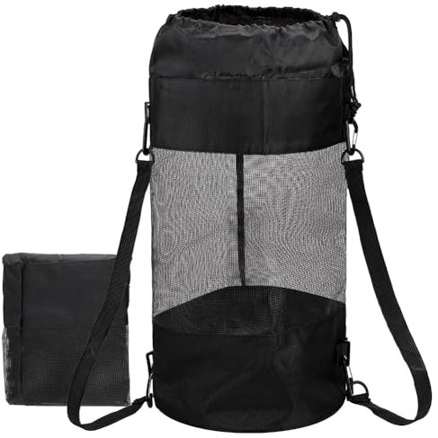 OLYCRAFT 2Pack Sac poubelle portable en maille pour bateau 54.5x23.5cm Sacs poubelles noirs pour bateaux Conteneur à ordures portable pour bateau pour bateau kayak campeur