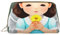 Cute Little Angel tragbare Kosmetiktasche, Reise-Kosmetiktasche, Unisex, Reißverschluss, geeignet für den täglichen Gebrauch, weiß, Einheitsgröße