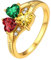Supcare Herz Geburtsstein Ring für Damen Solitaire Ring Memoirering Goldring mit Gravur Text 925 Eheringe Trauring Hochzeitsringe BBF Namensring Ewigkeit Personalisiert Schmuck für Cocktail