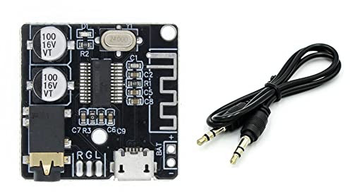 Kliplinc Ricevitore audio BT5.0 con decodificatore Bluetooth MP3 + audio AUX, decoder Bluetooth MP3, modulo audio per auto perdita