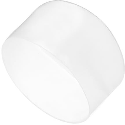 QUARKZMAN 2 Stück Gummikappen 75 mm Gummi Endkappe Rund Schutzkappen Pfostenkappe Abdeckkappen Zaunpfosten Endspitze Kappen für Rohr Gartenstühle Tischbeine Möbelfüße Gleiter, Klar