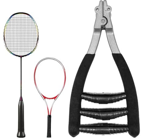 Sporgo Professionelle Starterklemme: Tennis und Badminton Starterzange Klemmzange zum besaiten, Saitenzange für Schläger, Saitenzange mit 3 Federn, für Tennisschläger und Badmintonschläger