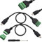 RUNCCI-YUN 2PCS Cavo micro USB Connettore per blocco terminale micro USB maschio a terminale a vite femmina 5 pin per ricarica e trasferimento dati