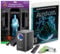 HoliScapes® USB Projector Kit - AtmosFx Phantasms USB + Projector + 5.5' x 9' Large Gray Holographic Screen for Halloween Projection
