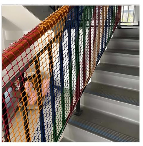 VagxTbs Sicherheitsnetz for Kinder Dekoratives Netz Abriebfest Schutz-Netz for Den AußEn-Bereich for Spielplatz, Klettern, Treppe, Wand (3x3m)