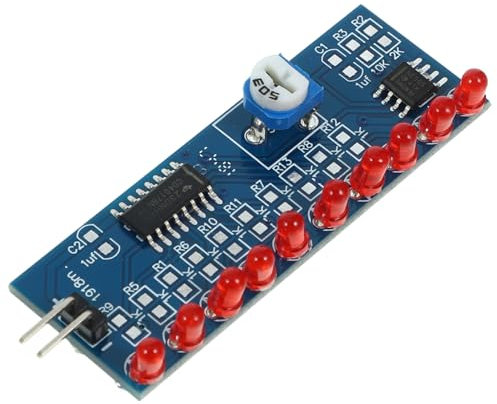 Gatuida 4 Stück Lötübungsset Für Fließende Wasserlichter Ne555 Cd4017 Selbstgemacht Elektronisches Lötset Kompakt Tragbar Für Bastler