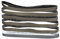 sourcing map 12 correas de lijado de 2 x 72 pulgadas, 2 piezas de cada una de las bandas de lija de carburo de silicio de grano 80/120/240/400/800/1000 para reparación de automóviles
