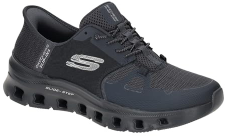 Skechers Glide-Step Pro-Cool Drift Slipper Schwarz | Glide Step Air Cooled Memory Foam No Tie Fit und flexible Traktionslaufsohle