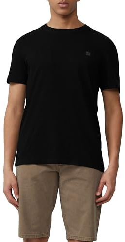 s.Oliver T-Shirt mit Flammgarnstruktur und Logo-Print
