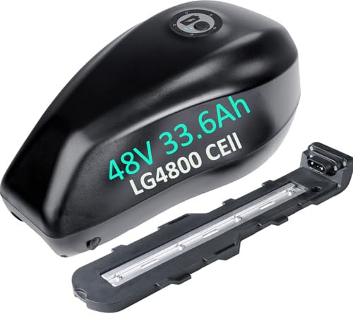 hxrfoak ebike akku 48v 33.6Ah für 500W 750W 1000W 1500W 2000W Ba-fang und andere Ebike Umbau Radsatz 6-poliger Stecker