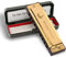 Mundharmonika 10 Loch - Blues Harp Diatonische Mundharmonika mit Etui, Poliertuch, Anleitung, für Erwachsene, Anfänger und Schüler