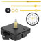 CAISYE Geräuschloses Uhrwerk Set, Uhrwerk für Wanduhr 24MM, Inklusive Uhrzeiger, Robust, Clock Ersatzteile Ersatz, Teile Reparatur-Kit (Golden)