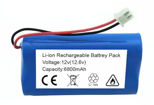 12V 6.8Ah 3S1P Rechargeable Lithium-ion Battery Built-in BMS Robot Lithium-ion Battery Waterproof PVC Shell Suitable for Speakers, Power Tools Toys etc 12V 6.8Ah