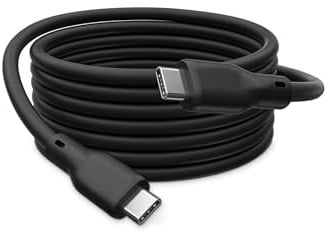 DIGITUS USB-C Kabel – USB4 Version 2.0 – 1.5 m – Typ-C zu Typ-C – Flexibler Silikonmantel mit Knickschutz – Videoauflösung bis 16K 60 Hz – 80 Gbit/s – PD 3.1 240W – Soft-Touch – Schwarz