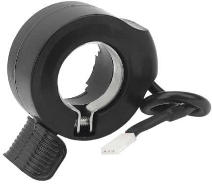 yanzunlrn 3 Pin Thumb Throttle Control for Electric Bike Handlebar Replacement, 22.5 Mm Inner Diameter, 5V Hall Cable Housing
