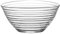 1x Clear 23cm Derin Glass Serving Bowl - Large Kitchen Pasta Salad Fruit Party Platter Food Dip Snack Dishes Set - By LAV