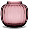 Holmegaard Vase H12.5 cm Primula Motif Optique en Verre soufflé, Rouge