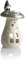 Nääsgränsgården Windlicht Wichtel a. Pilz 14cm Silber