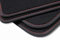 teileplus24 B54 Velours Fußmatten kompatibel mit BMW 3er E46 Touring Limo 2000-2007 Trittschutz Fahrermatte, Naht:Rot