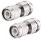 sourcing map 2 Stücke TNC Männlich mit N Weiblich Messing Koaxialkabel RF Stecker Adapter de