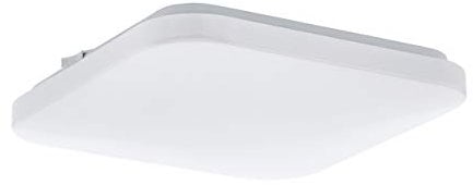 EGLO LED Deckenlampe Frania, 1 flammige Deckenleuchte, Material: Stahl, Kunststoff, Farbe: Weiß, L: 28 cm