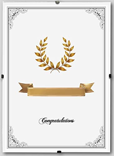 myposterframe Clip 70 x 100 cm Rahmenloser Fotohalter Bildträger Dokumentenhalter 100 x 70 cm Kunstglas klar | Menge:5 Stck