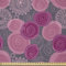 ABAKUHAUS Rosa und Grau Microfaser Stoff als Meterware, Lace gewirbelte Kreis, Deko Basteln Polsterstoff Textilien, 2M (230x200cm), Magenta Fuchsienfarben Grau
