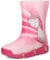 Ladeheid Stivali in Gomma Bambino e Bambina SwkBW30 (Rosa Unicorno 30, 29/30 EU)